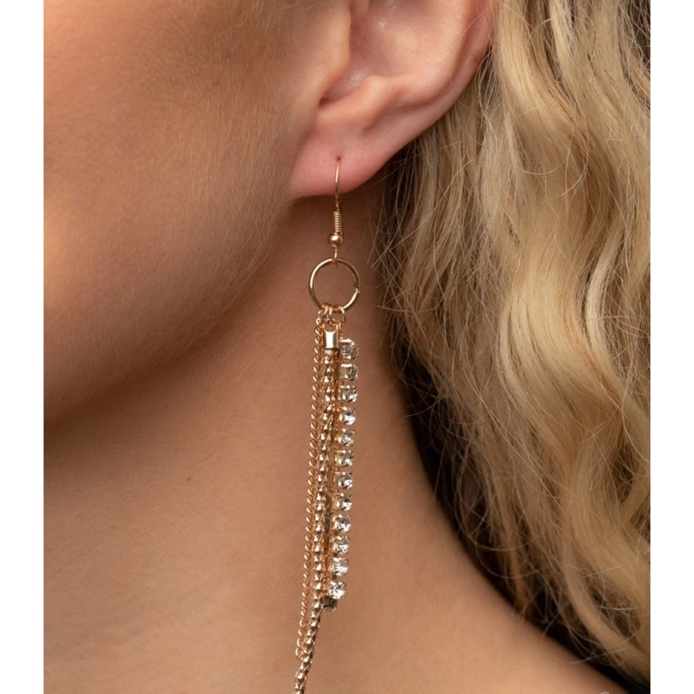 Swing Dance Dazzle - Gold Earrings. NWT